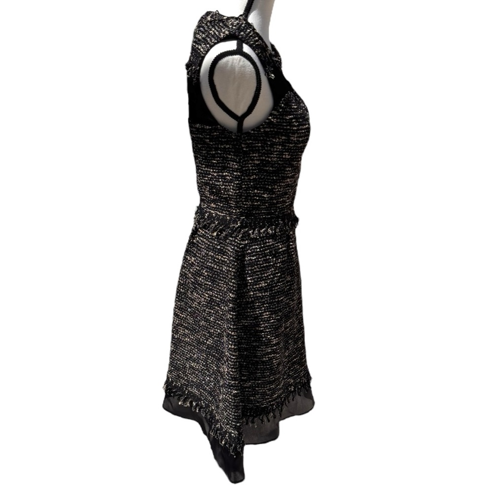 St. John Couture Black & Gold Dress Sz 2 - Picture 8 of 12